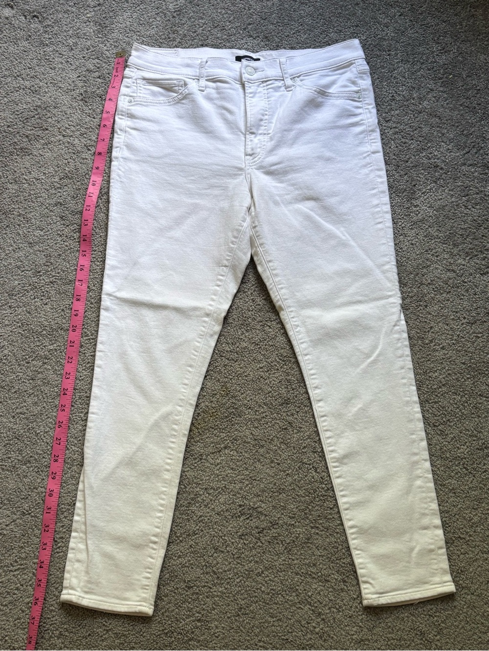 Express Skinny Mid Rise Cotton Stretch Jeans